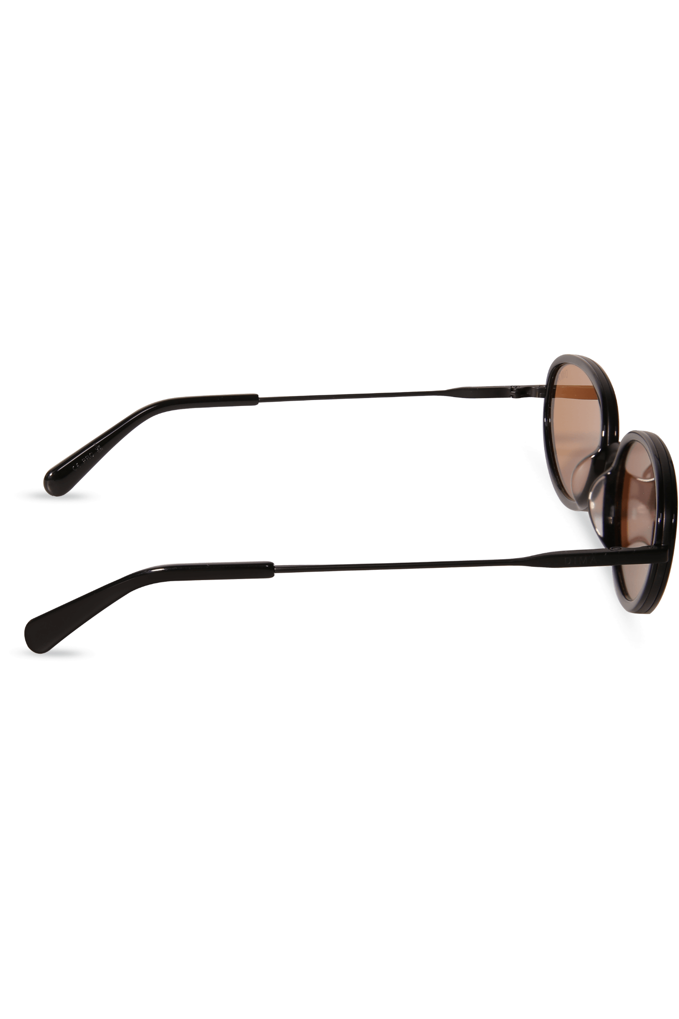 DIMA Eyewear Solis Black Frame Light Brown Lens 4