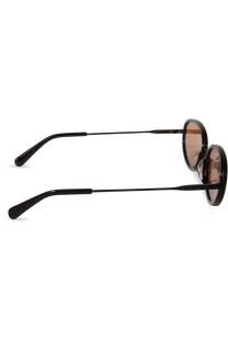 DIMA Eyewear Solis Black Frame Light Brown Lens 4