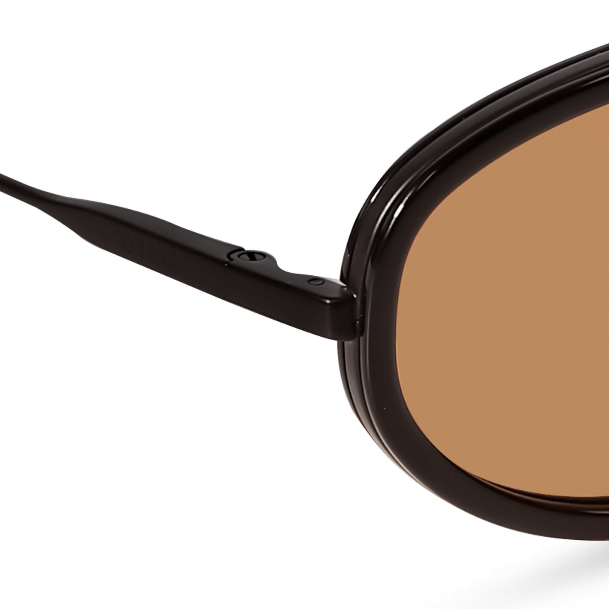 DIMA Eyewear Solis Black Frame Light Brown Lens 5
