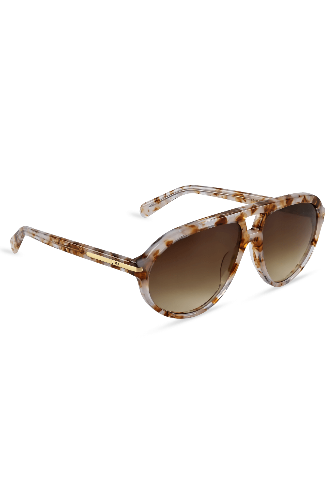 DIMA Sunglasses Eclipz Brown Pearl Frame Brown Gradient Lens 3