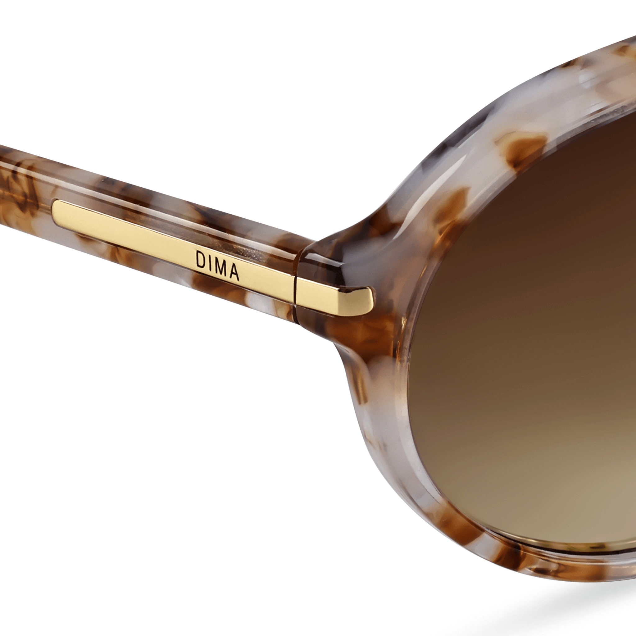 DIMA Sunglasses Eclipz Brown Pearl Frame Brown Gradient Lens 5