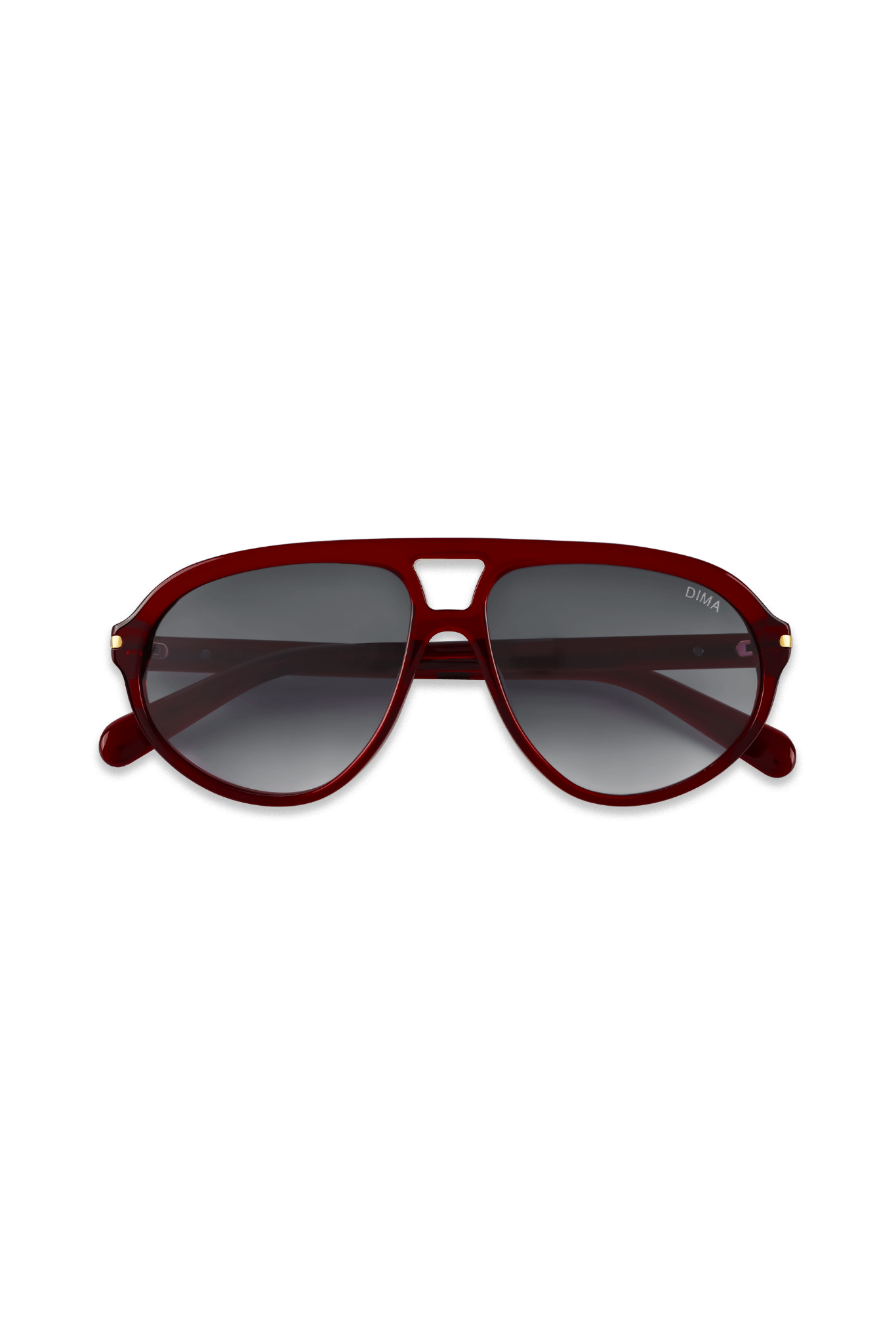 DIMA Sunglasses Eclipz Crystal Red Frame Grey Gradient Lens 2