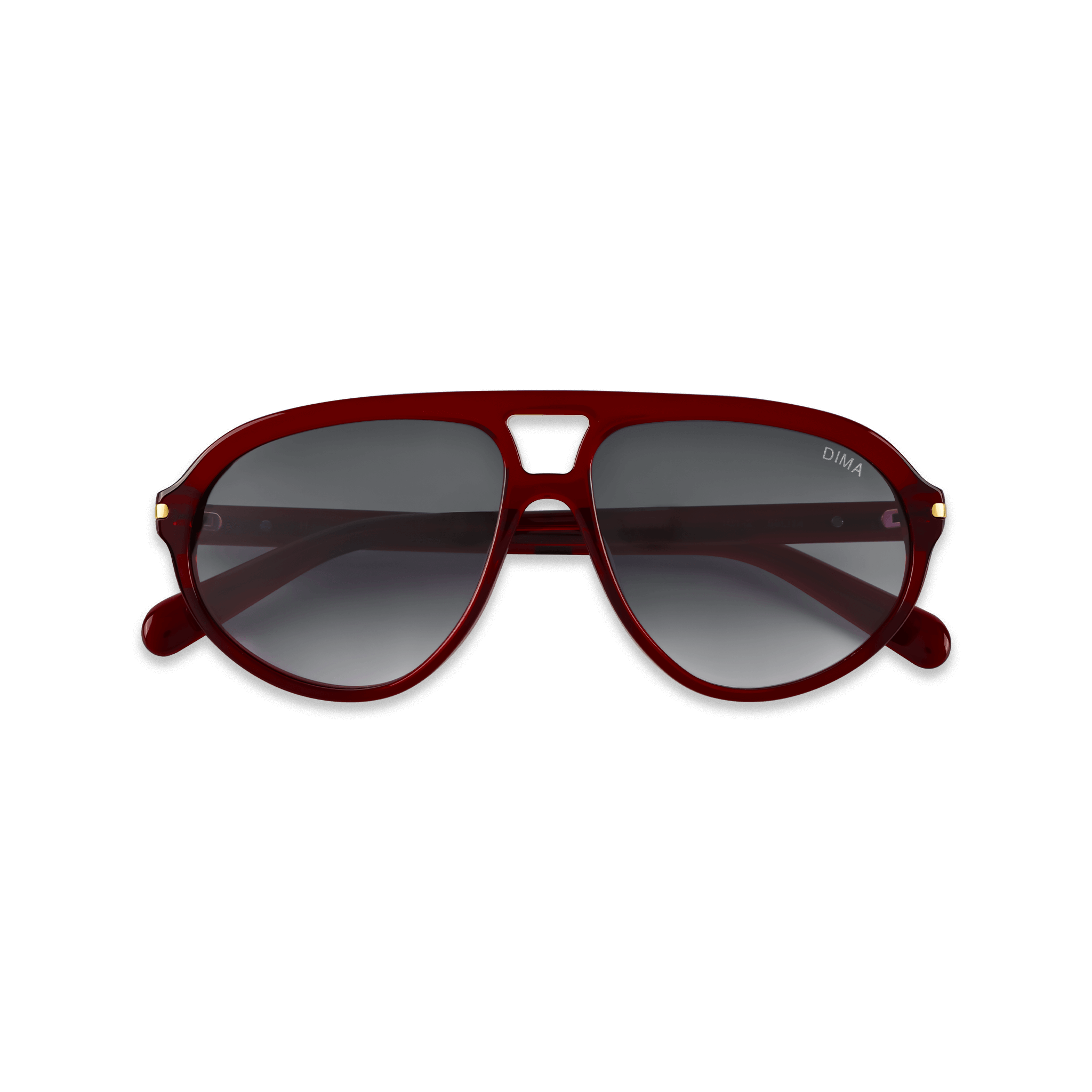 DIMA Sunglasses Eclipz Crystal Red Frame Grey Gradient Lens 2