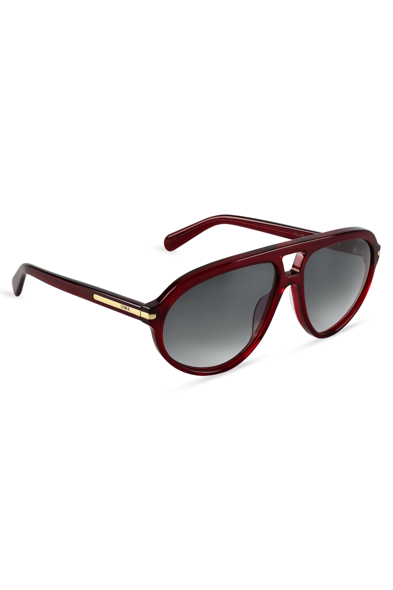 DIMA Sunglasses Eclipz Crystal Red Frame Grey Gradient Lens 3