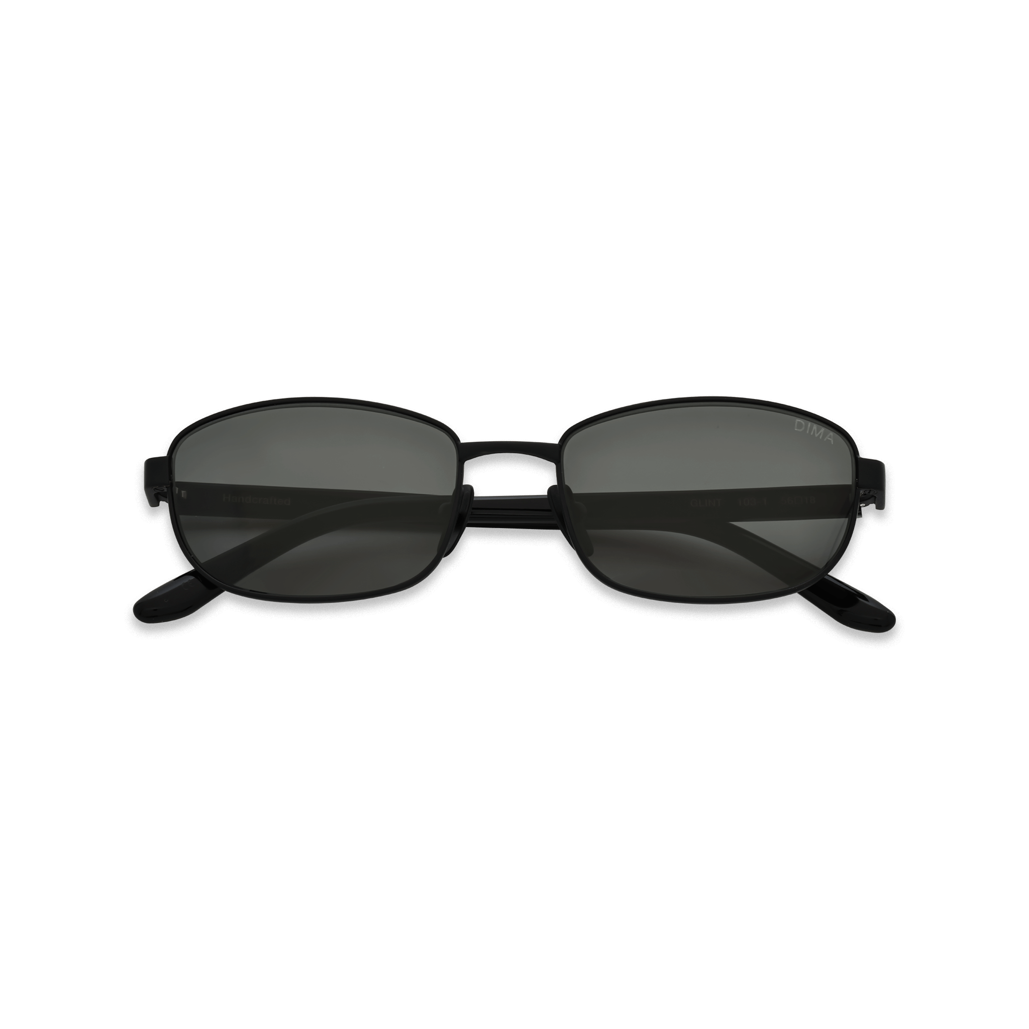 DIMA Sunglasses Glint Black Frame Grey Lens 2