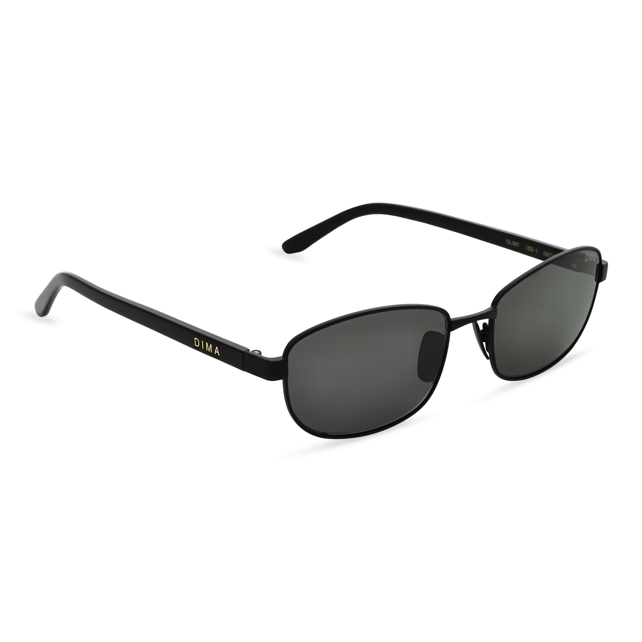 DIMA Sunglasses Glint Black Frame Grey Lens 3