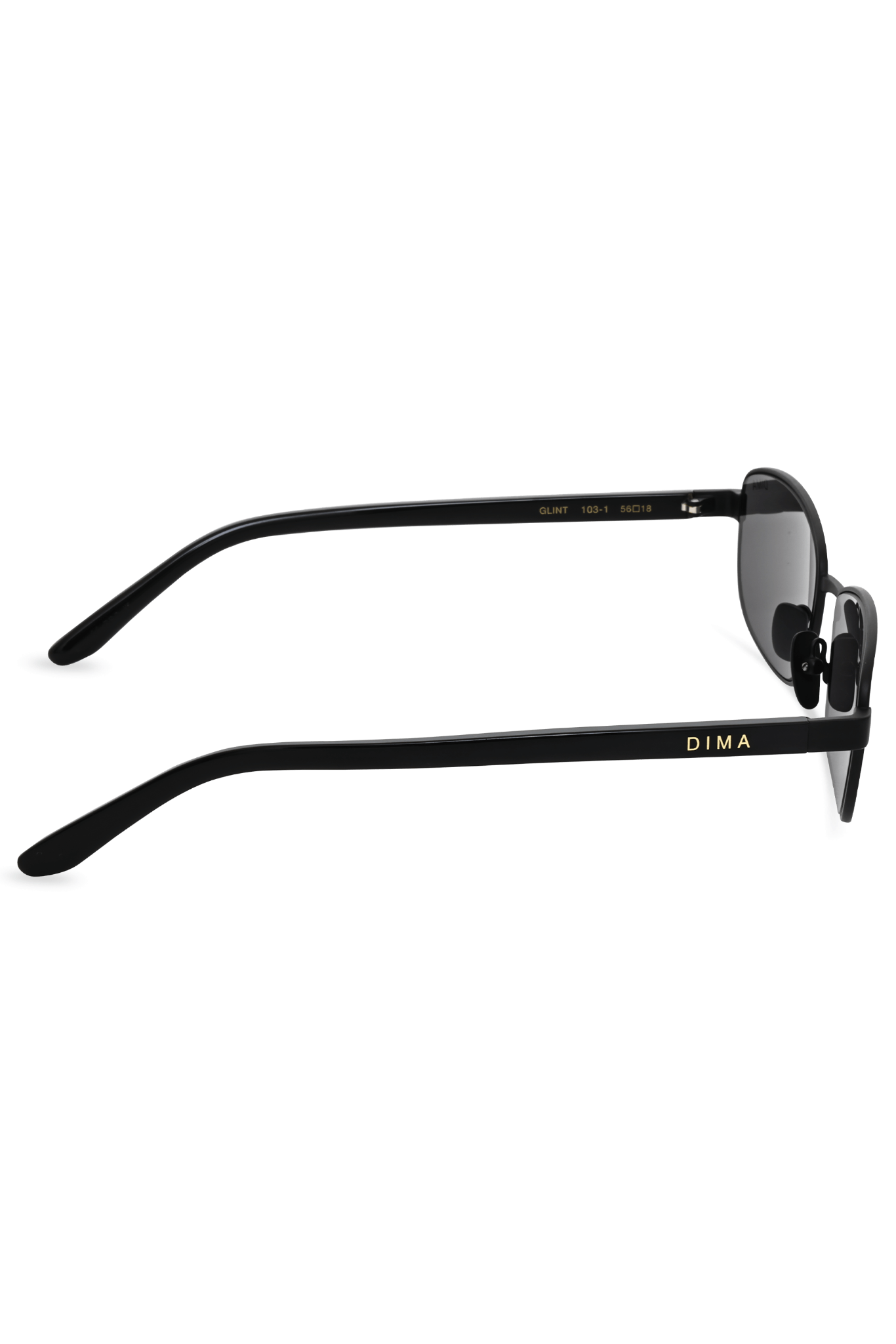 DIMA Sunglasses Glint Black Frame Grey Lens 4