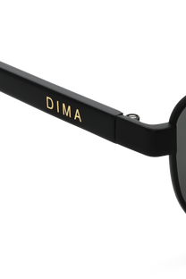 DIMA Sunglasses Glint Black Frame Grey Lens 5