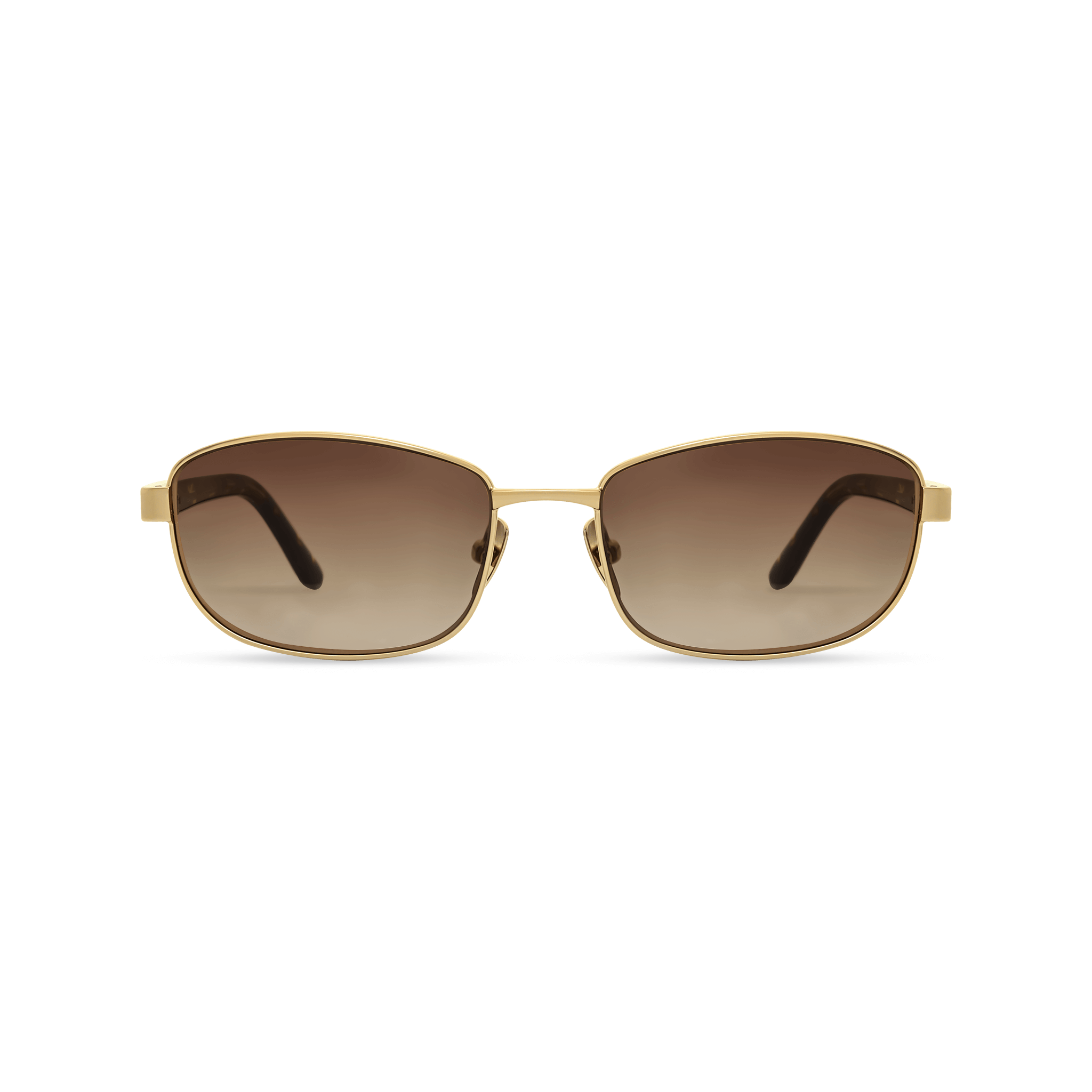 DIMA Sunglasses Glint Gold/Amber Tortoise Frame Brown Gradient Lens 1