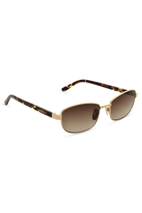 DIMA Sunglasses Glint Gold/Amber Tortoise Frame Brown Gradient Lens 3