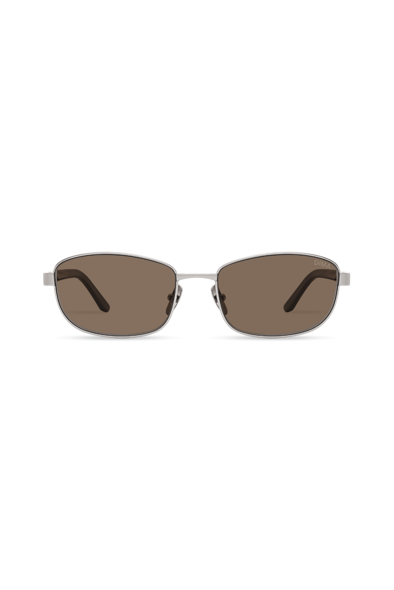 DIMA Sunglasses Glint Silver/Pearlescent Silver Frame Brown Lens 1