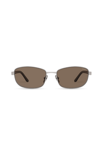DIMA Sunglasses Glint Silver/Pearlescent Silver Frame Brown Lens 1