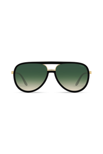 DIMA Sunglasses Orris Gold Black Frame Green Gradient Lens 1