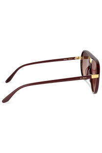 DIMA Sunglasses Orris Gold Maroon Frame Wine Gradient Lens 4