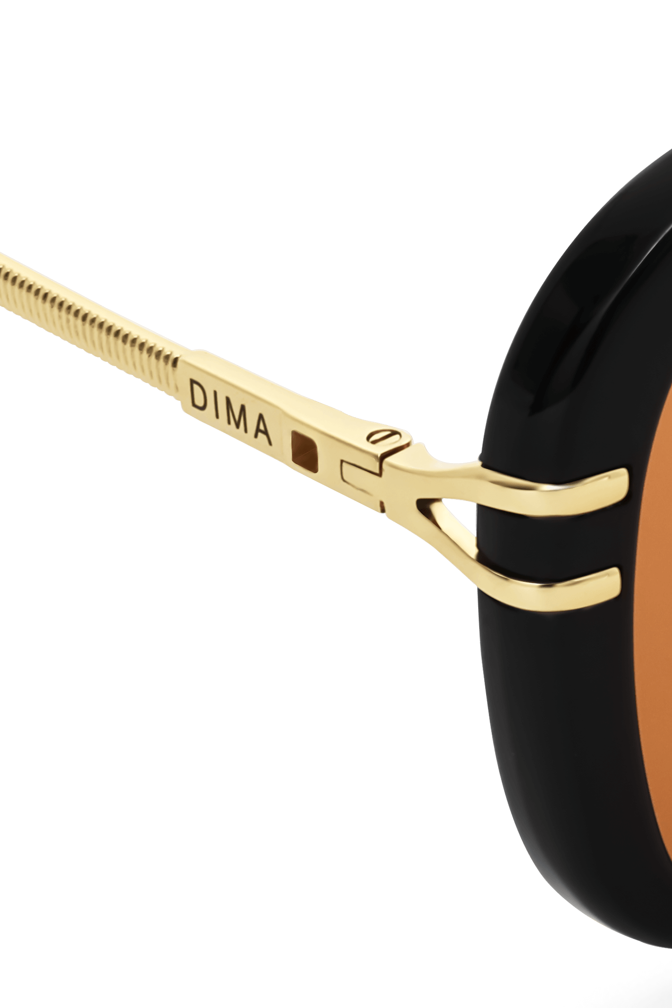 DIMA Sunglasses Spark Black Frame Light Brown Lens 5