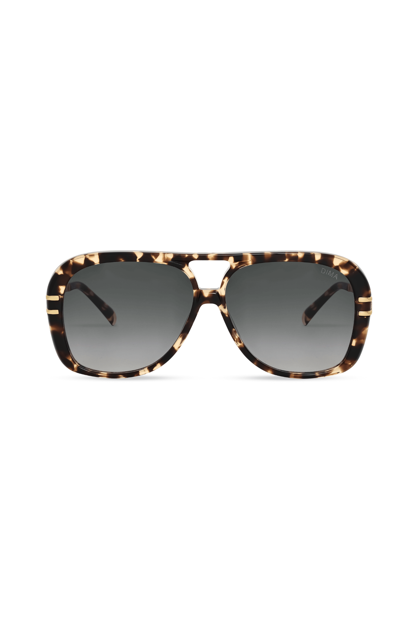 DIMA Sunglasses Spark Espresso Tortoise Frame Grey Gradient Lens 1