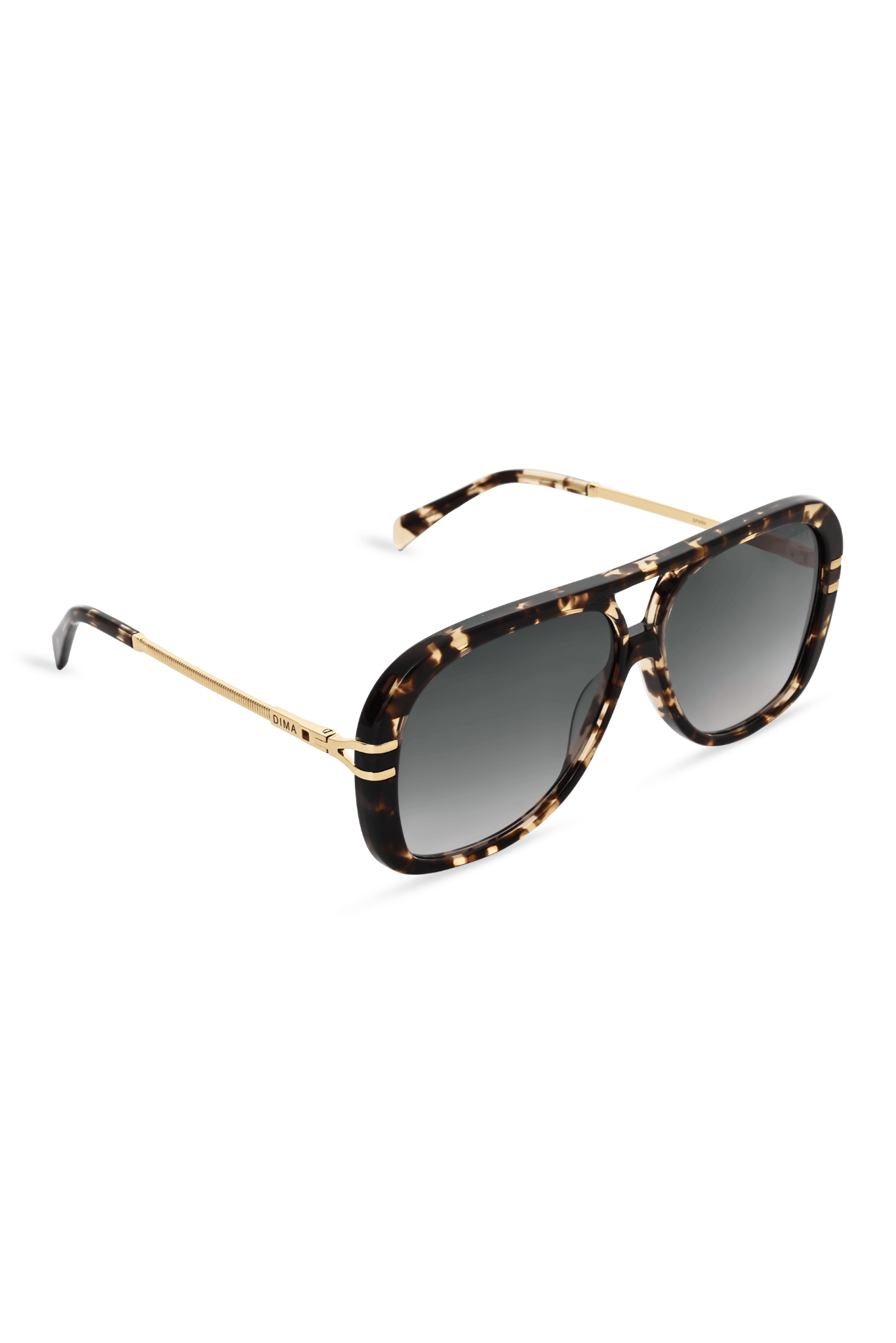 DIMA Sunglasses Spark Espresso Tortoise Frame Grey Gradient Lens 3
