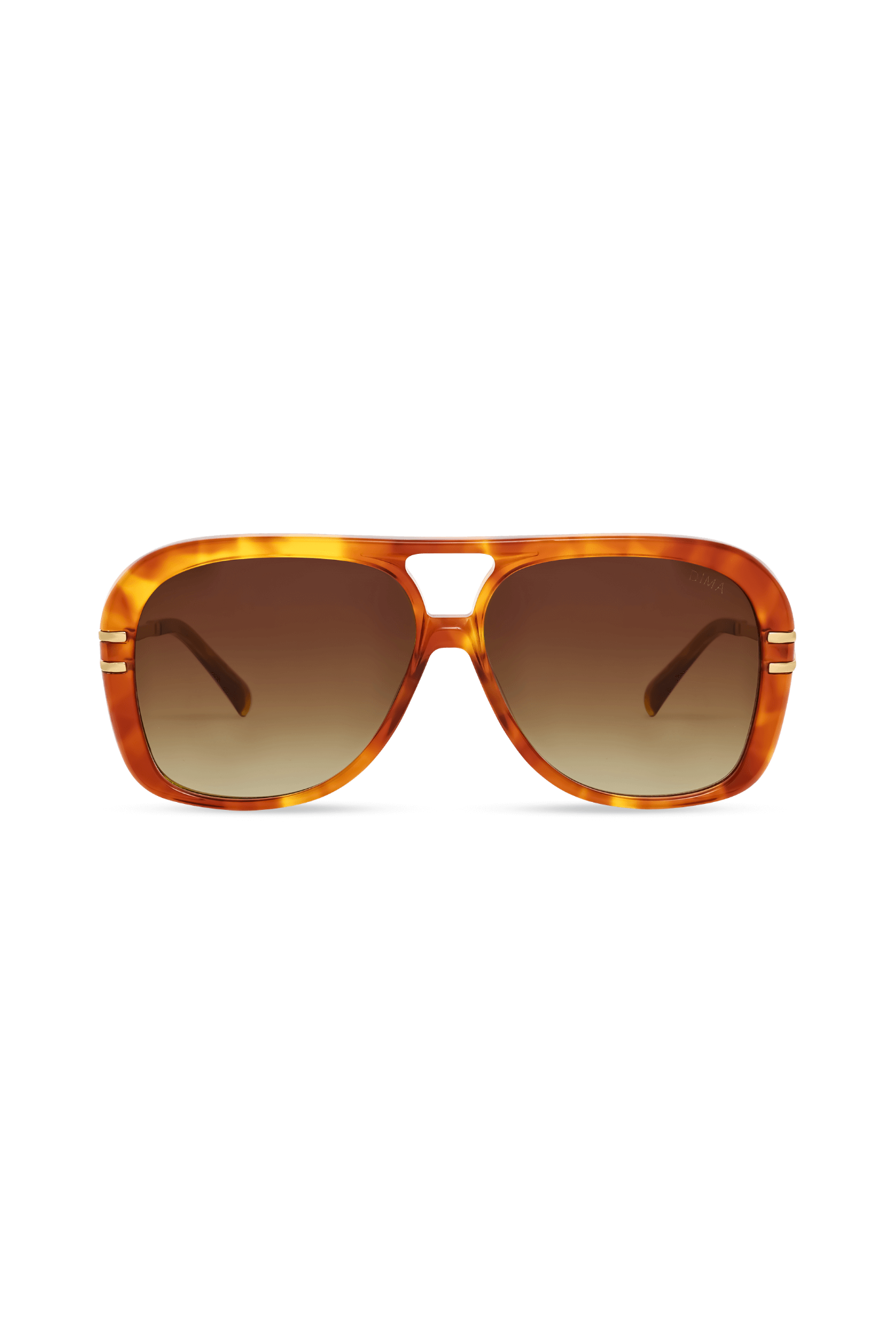 DIMA Sunglasses Spark Light Tortoise Frame Brown Gradient Lens 1