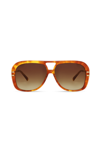 DIMA Sunglasses Spark Light Tortoise Frame Brown Gradient Lens 1