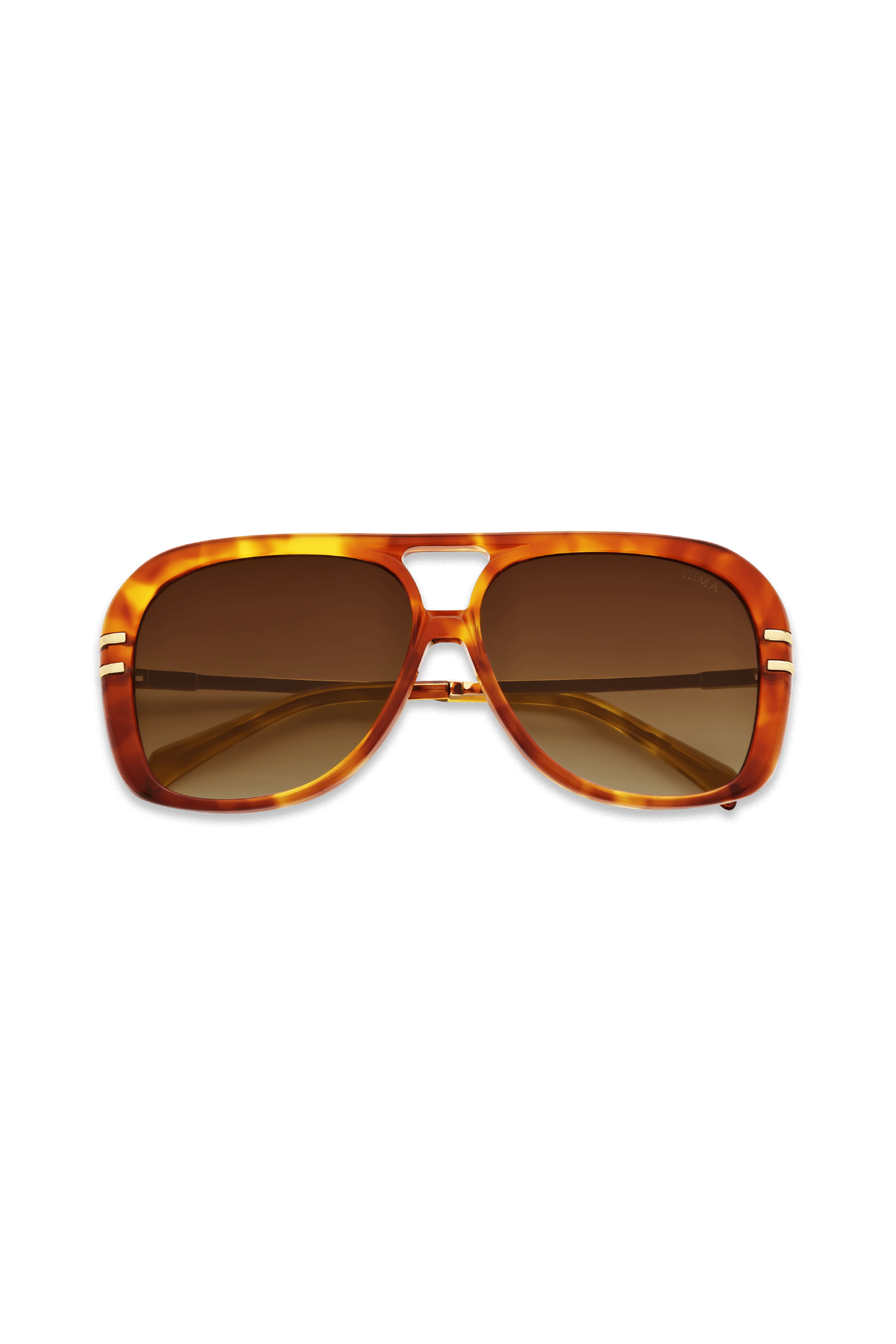 DIMA Sunglasses Spark Light Tortoise Frame Brown Gradient Lens 2