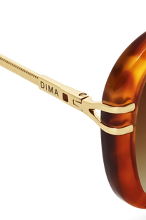 DIMA Sunglasses Spark Light Tortoise Frame Brown Gradient Lens 5