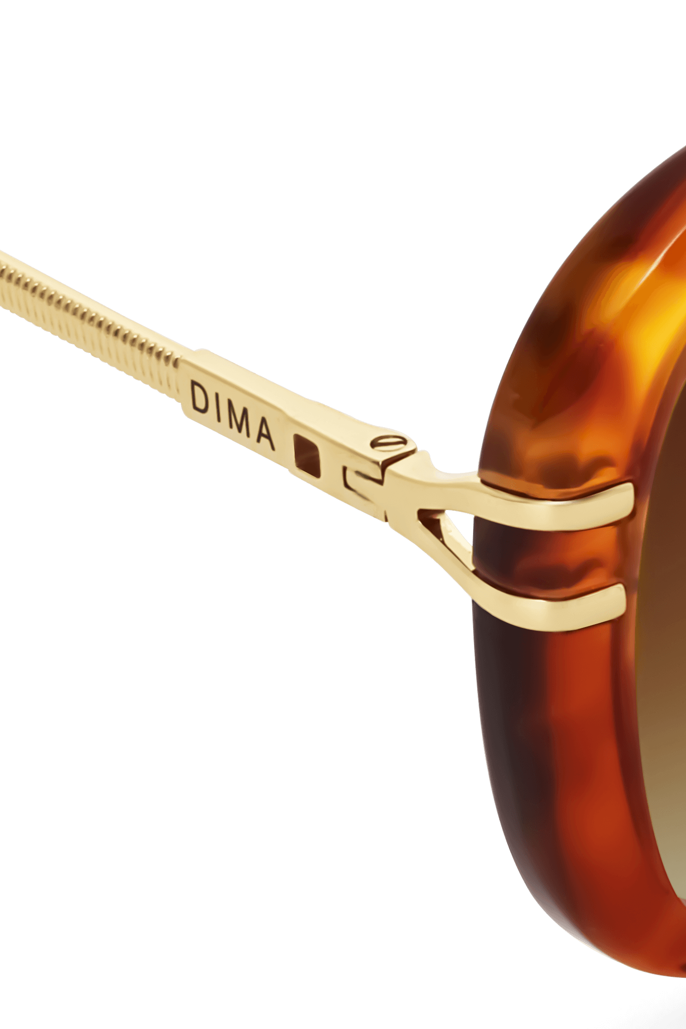 DIMA Sunglasses Spark Light Tortoise Frame Brown Gradient Lens 5
