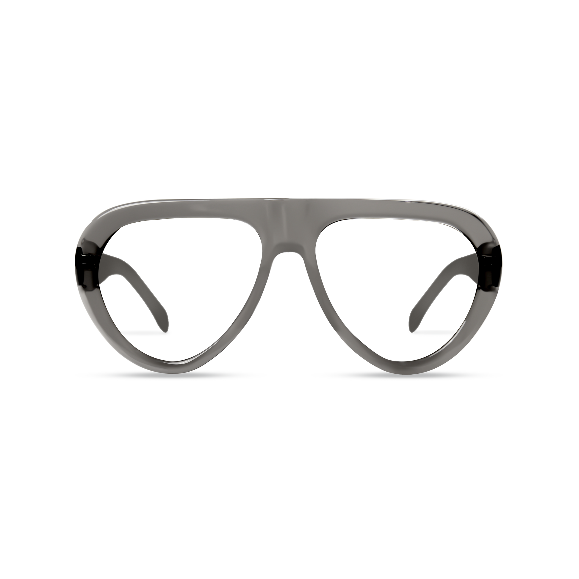 Dima Aggie Crystal Grey Frame Glasses 1