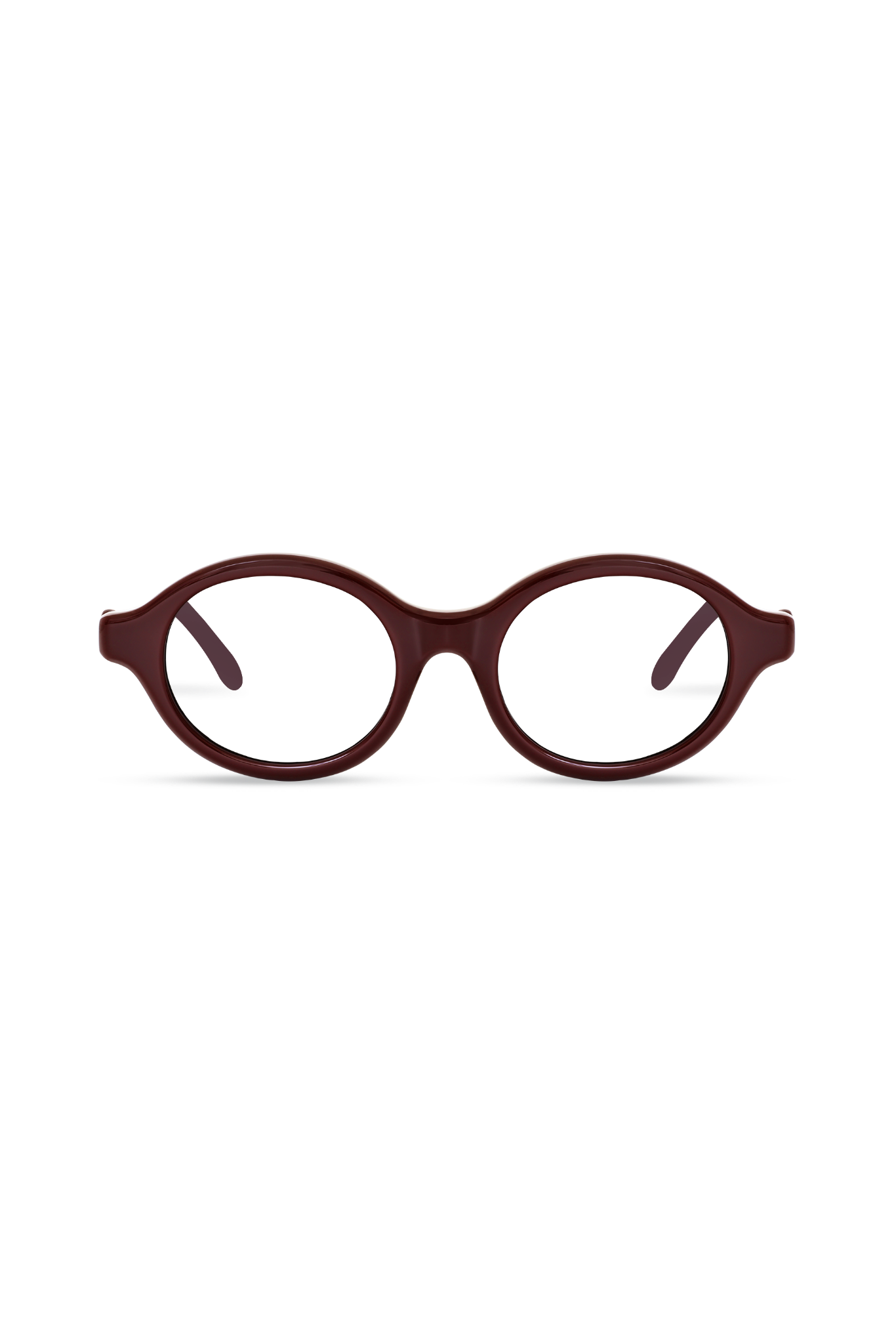 Aila Burgundy Frame Glasses