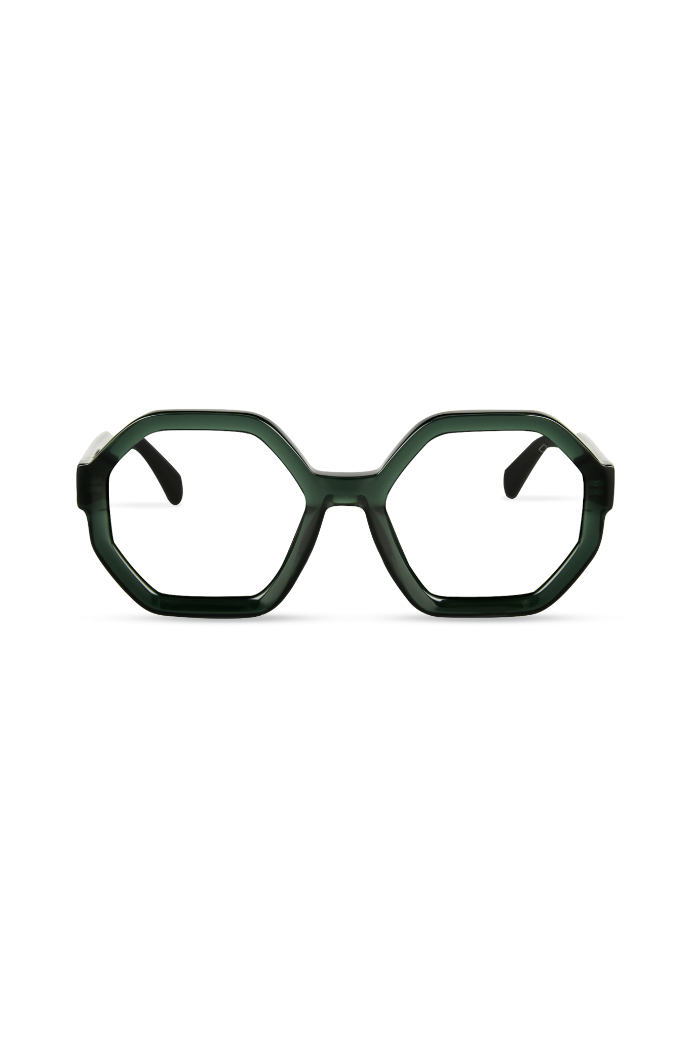 Aria Crystal Green Frame Glasses