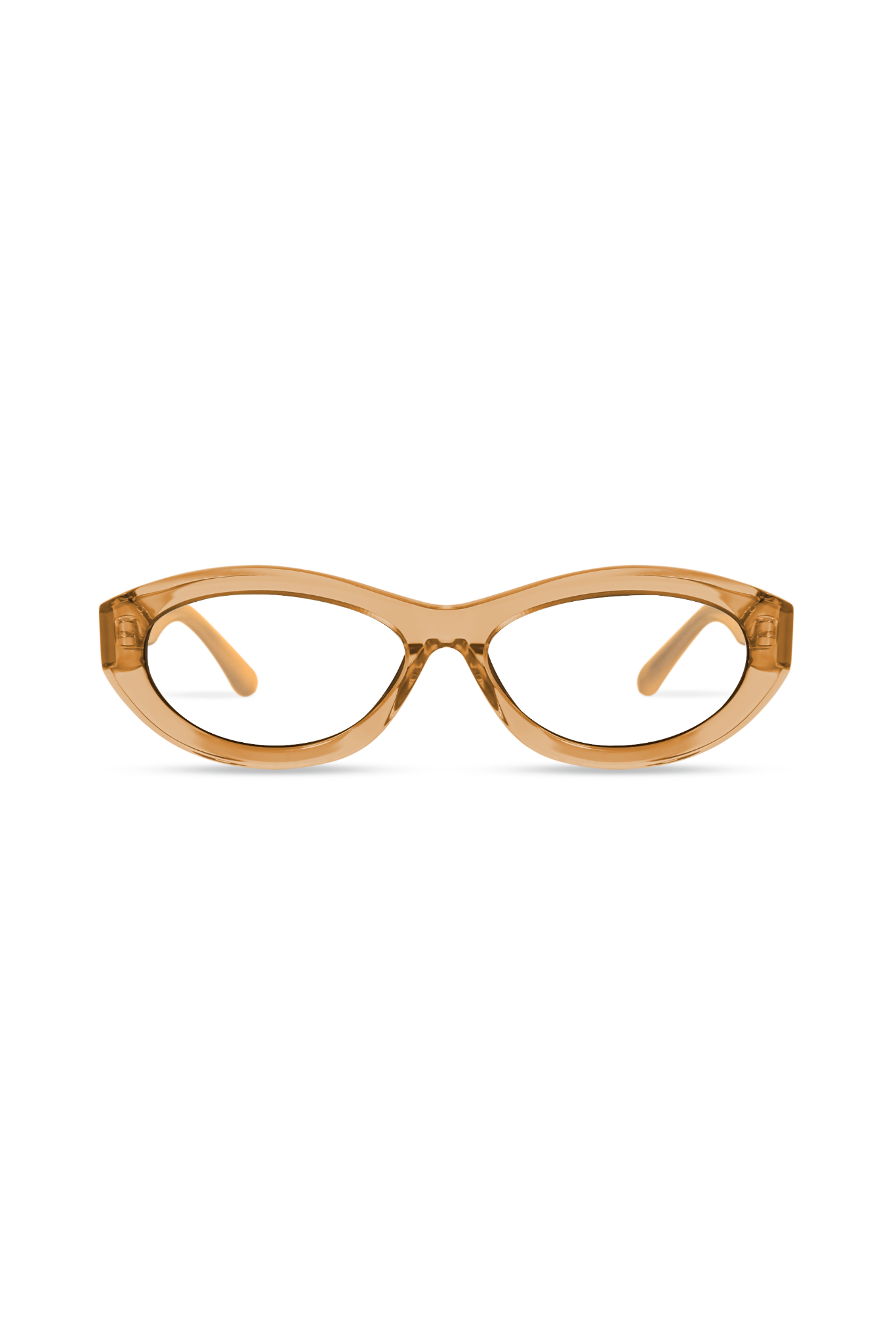 Audra Crystal Brown Frame Glasses