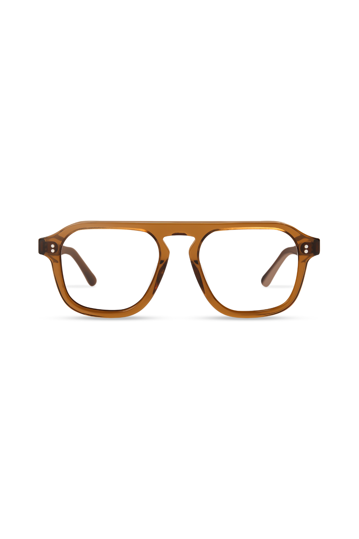 Cameo Crystal Brown Frame Glasses