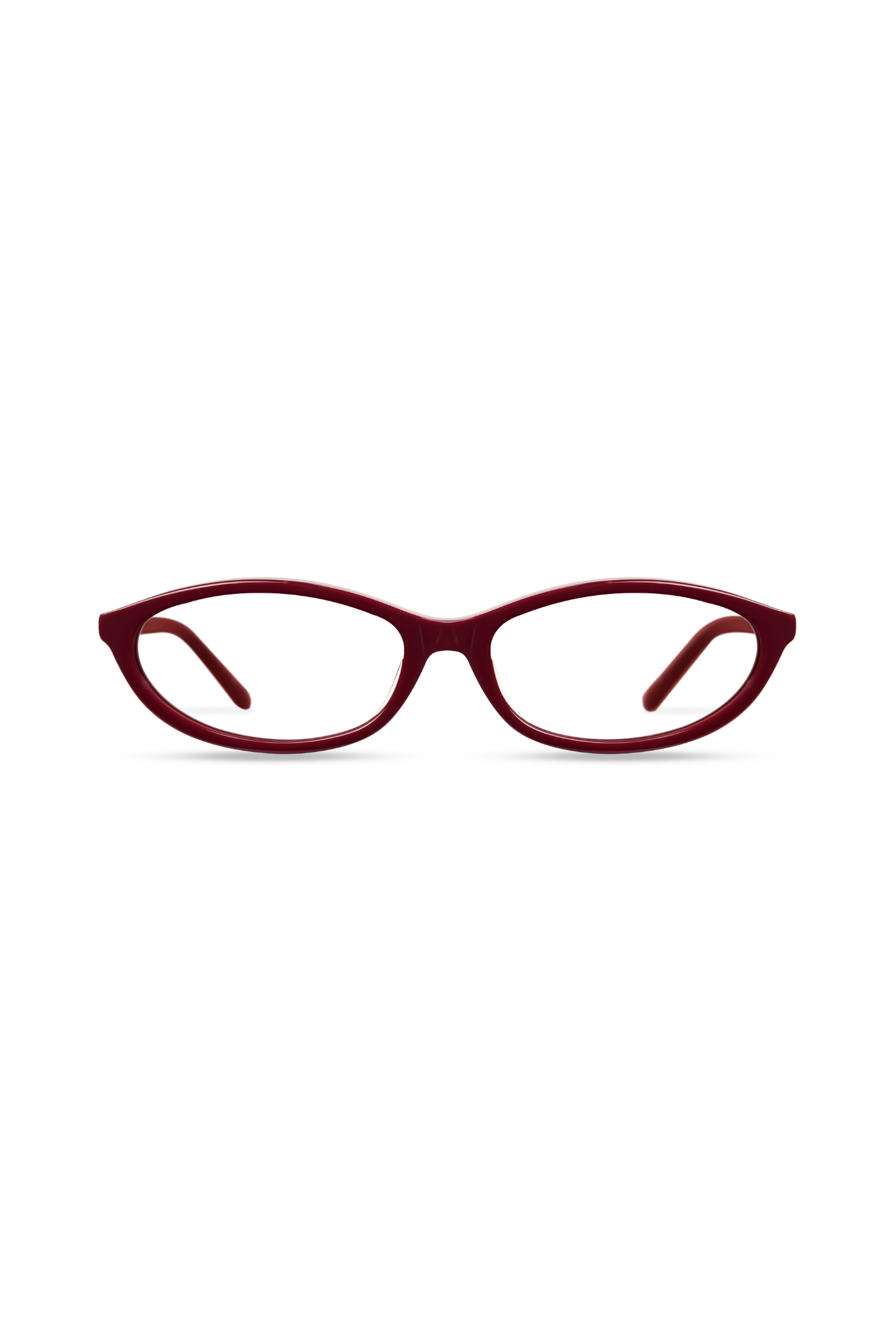 Dima Dina Burgundy Frame Glasses 1