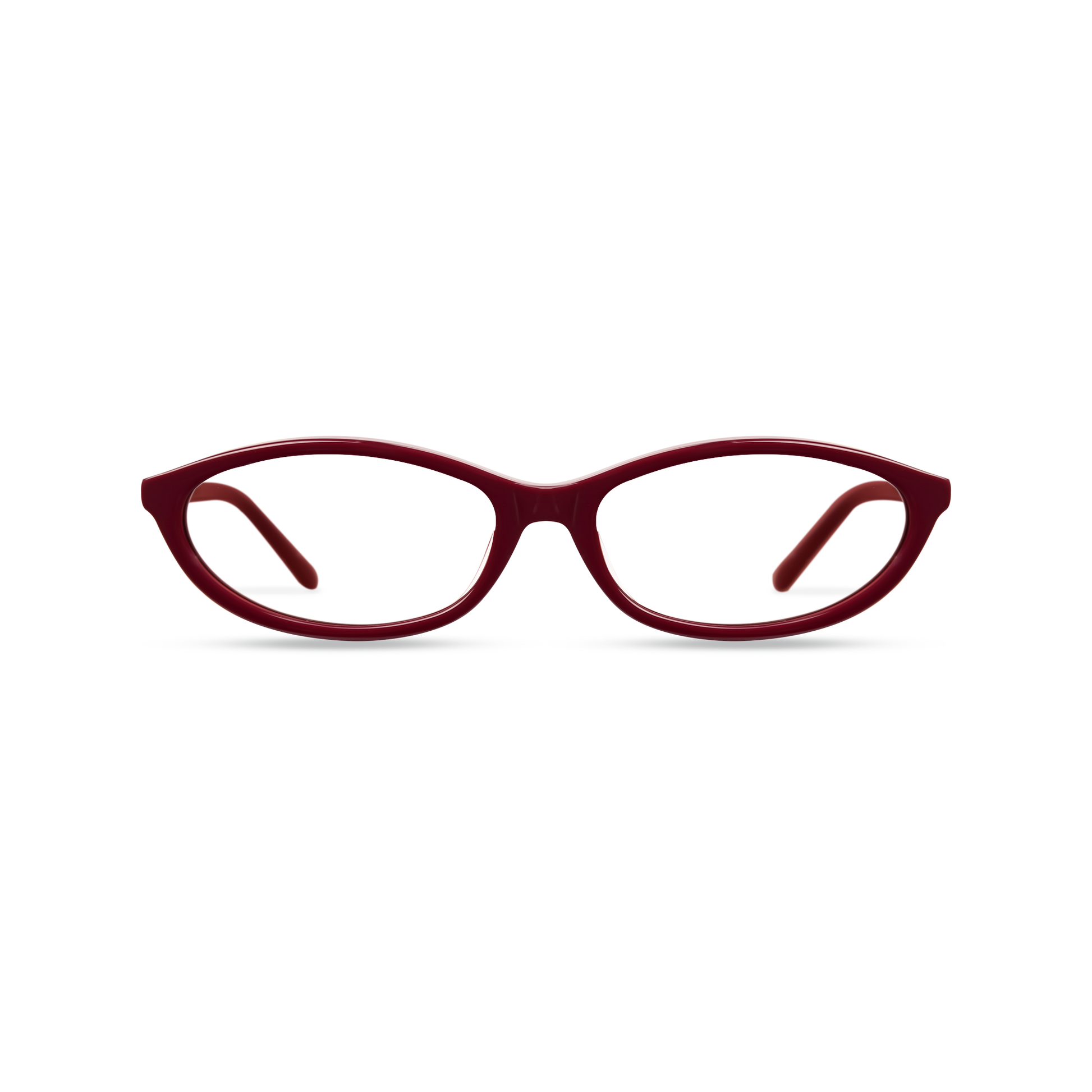 Dima Dina Burgundy Frame Glasses 1