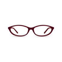 Dima Dina Burgundy Frame Glasses 1