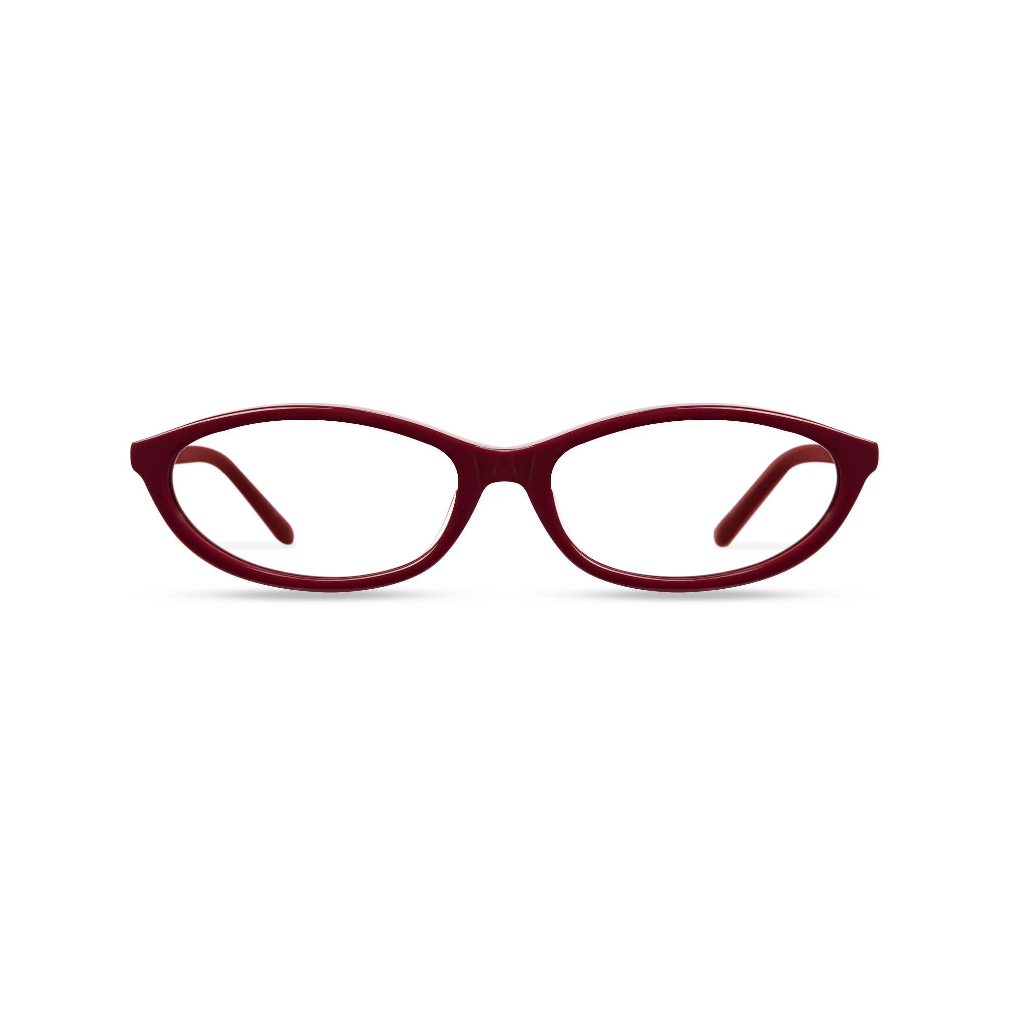 Dima Dina Burgundy Frame Glasses 1