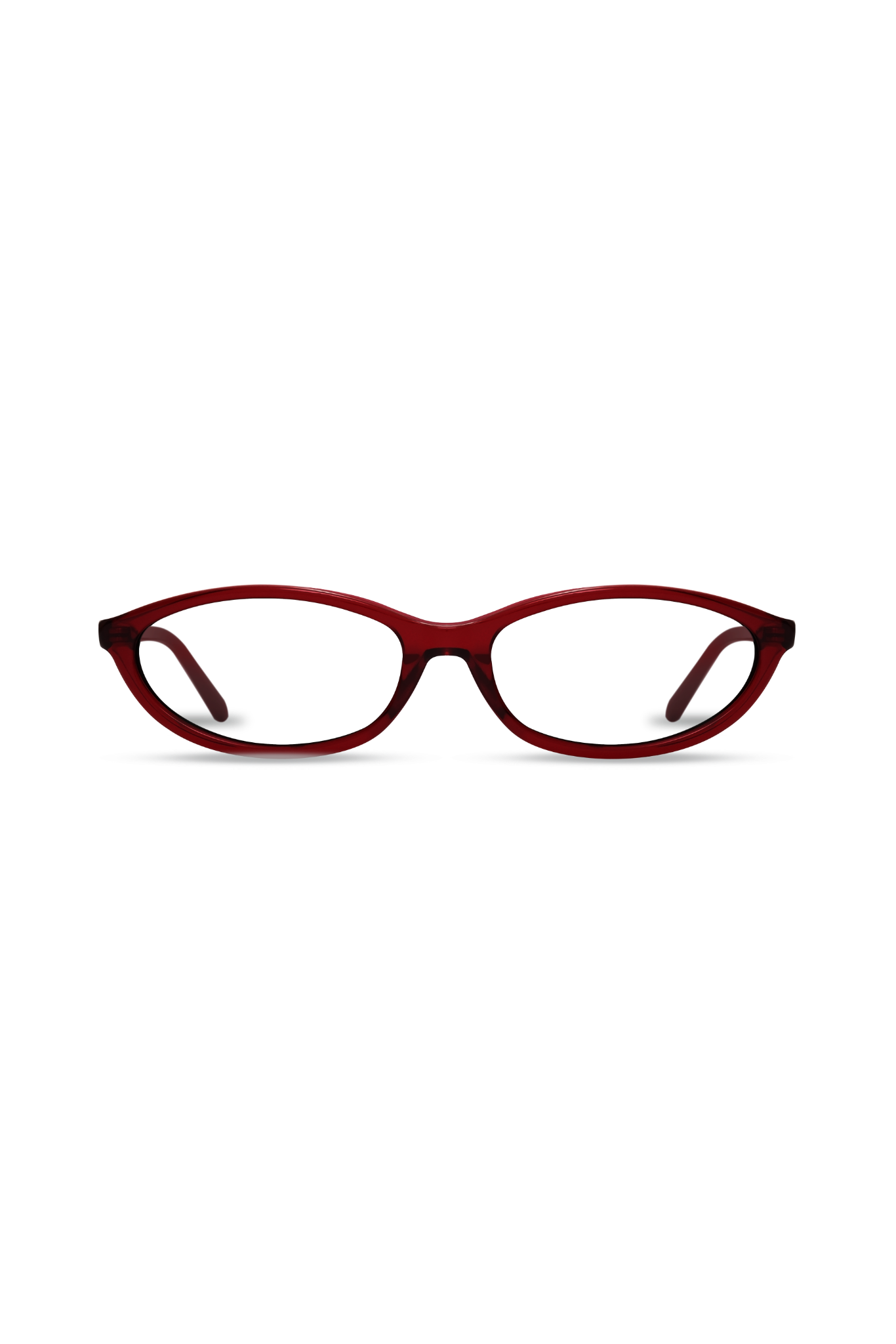 Dina Crystal Red Frame Glasses