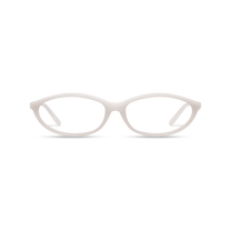 Dima Dina Milky White Frame Glasses 1