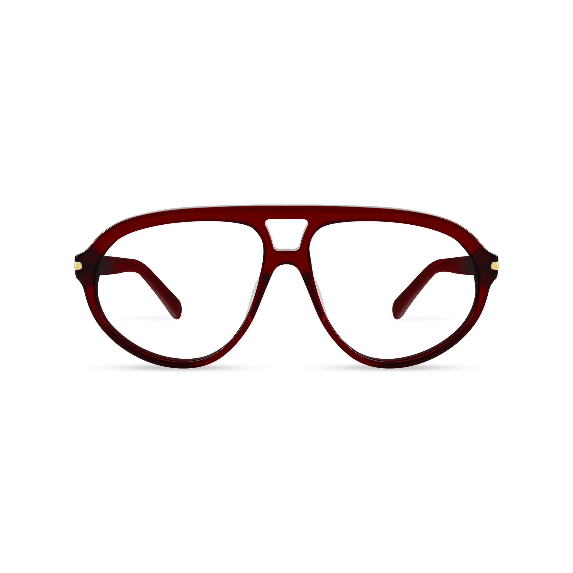 Eclipz Crystal Red Frame Glasses