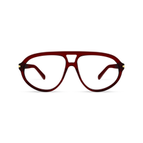 Eclipz Crystal Red Frame Glasses