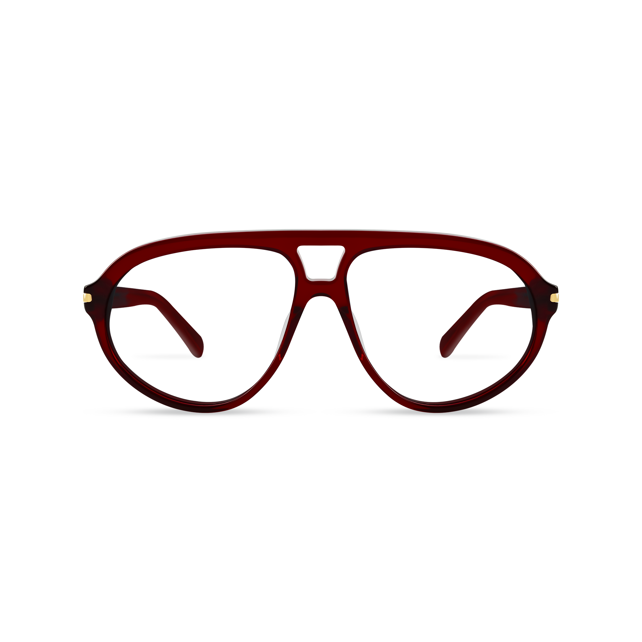 Eclipz Crystal Red Frame Glasses