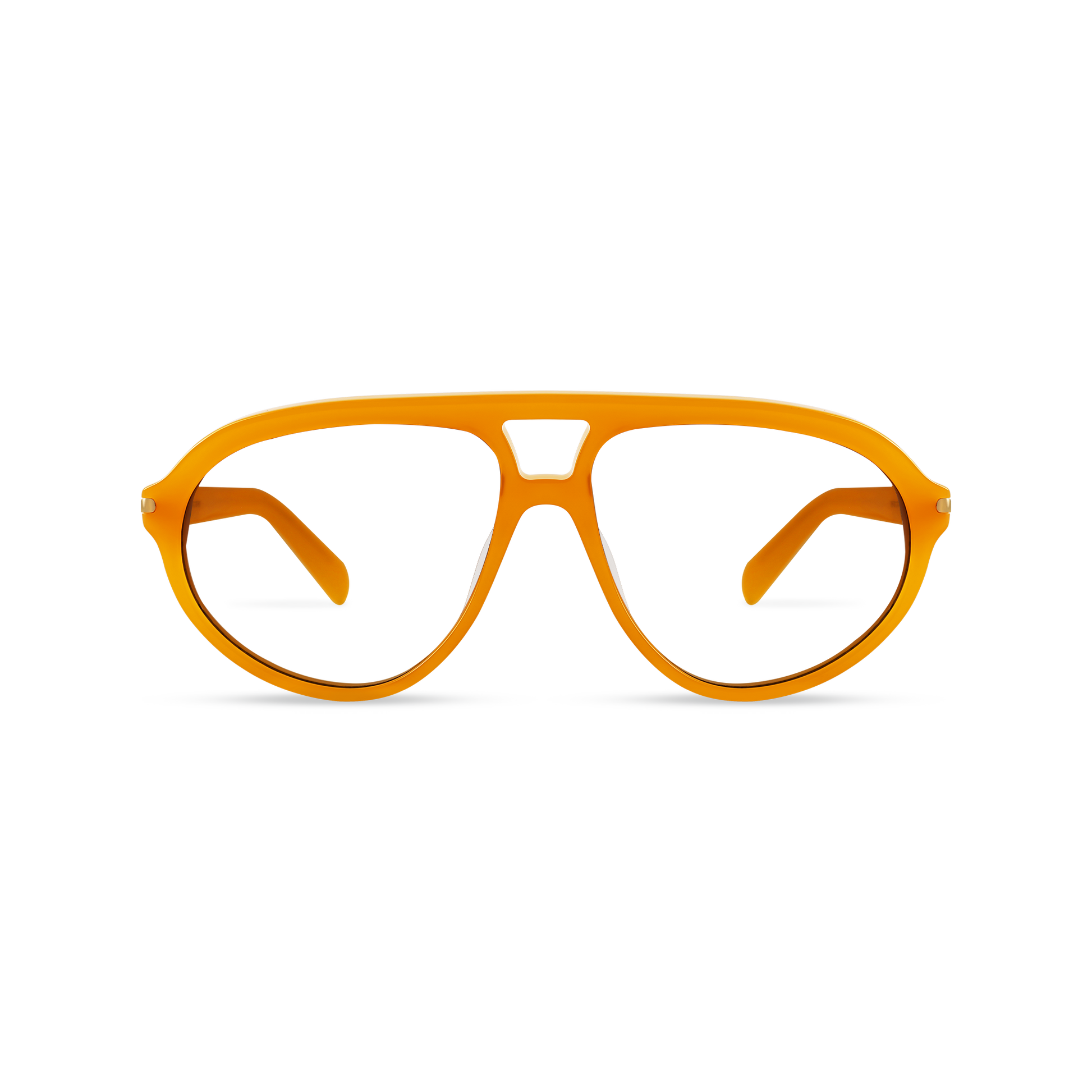 Eclipz Golden Orange Frame Glasses