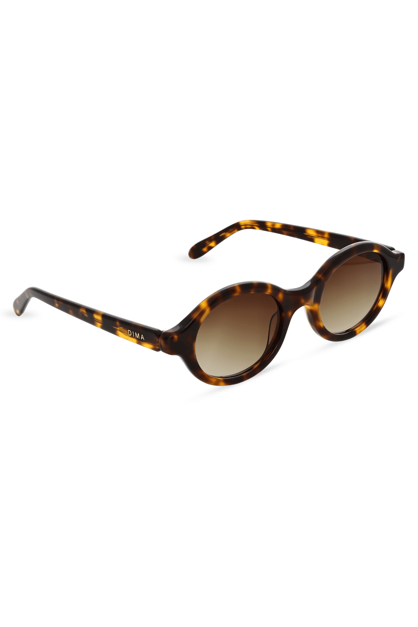 Dima Eyewear Aila Amber Tortoise Frame Brown Gradient Lens 3