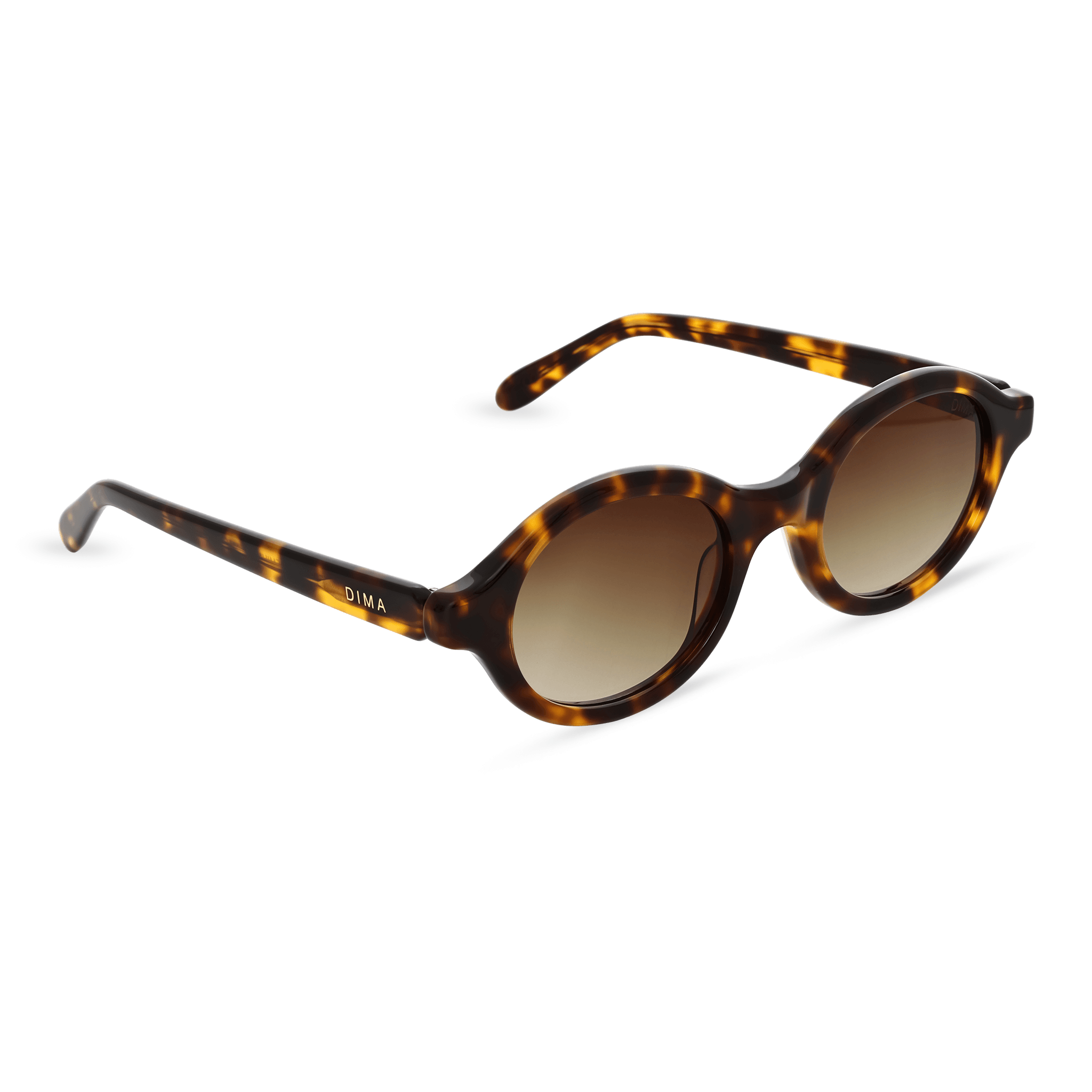 Dima Eyewear Aila Amber Tortoise Frame Brown Gradient Lens 3
