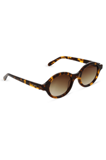 Dima Eyewear Aila Amber Tortoise Frame Brown Gradient Lens 3