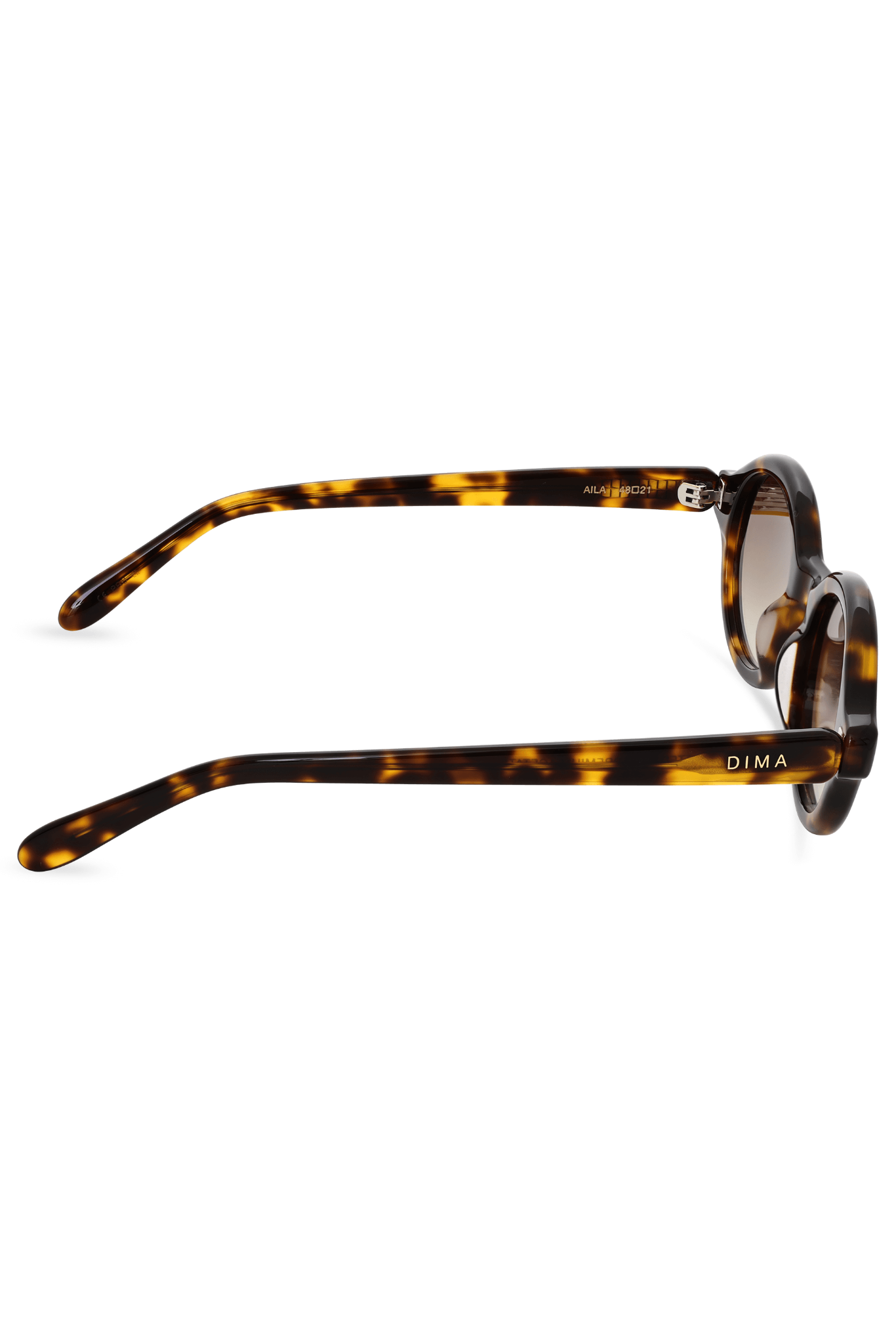 Dima Eyewear Aila Amber Tortoise Frame Brown Gradient Lens 4