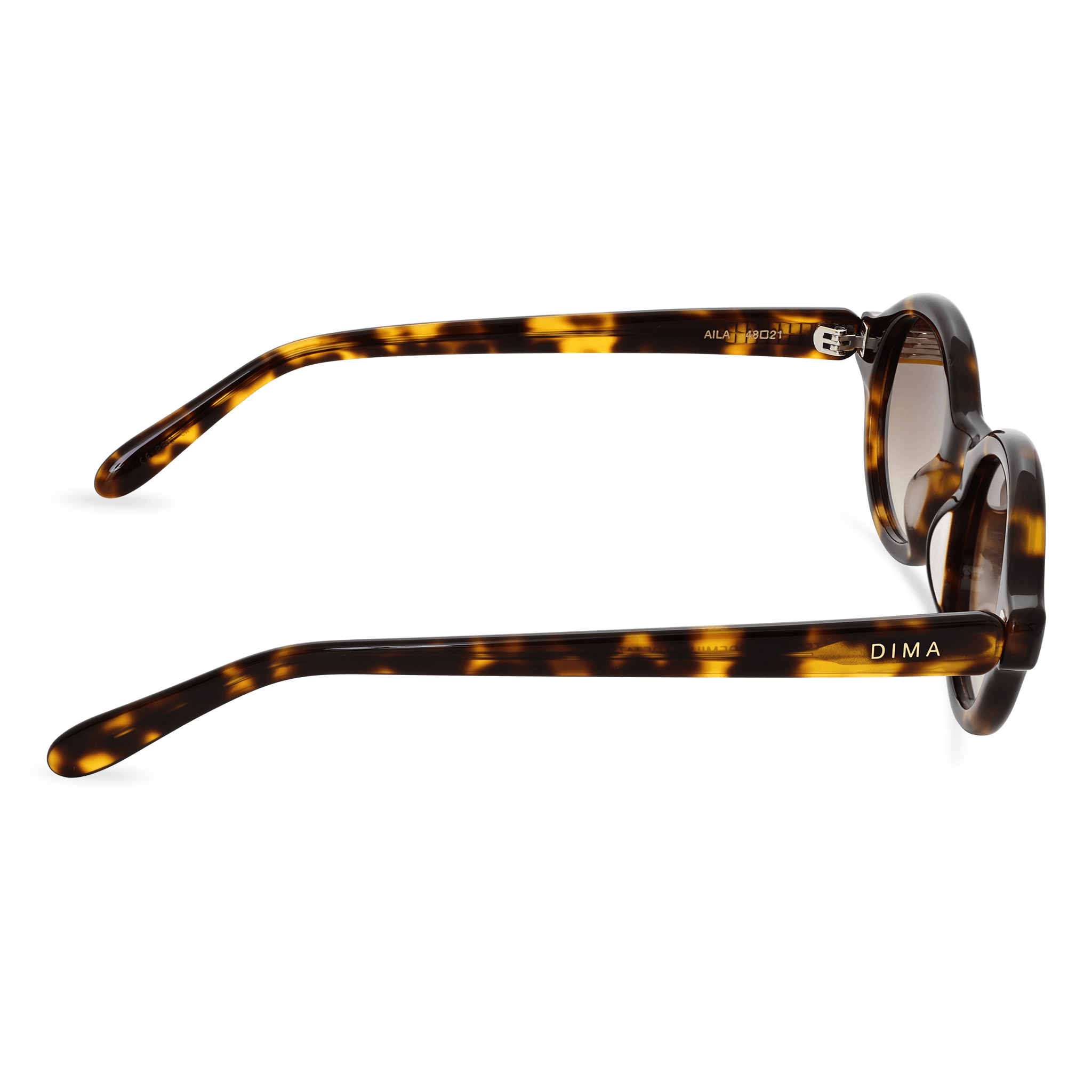 Dima Eyewear Aila Amber Tortoise Frame Brown Gradient Lens 4