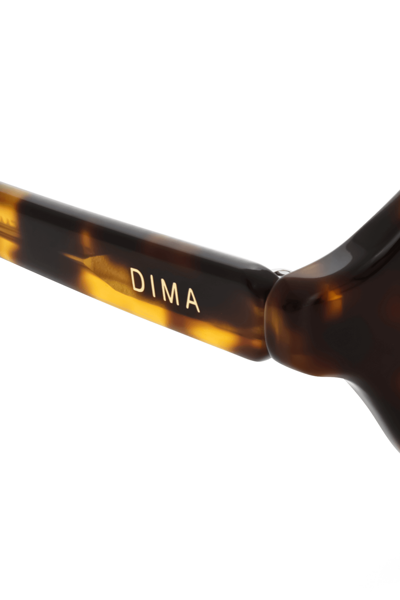 Dima Eyewear Aila Amber Tortoise Frame Brown Gradient Lens 5