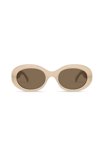 Dima Eyewear Kaia Bone Frame Brown Lens 1