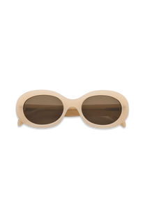 Dima Eyewear Kaia Bone Frame Brown Lens 2