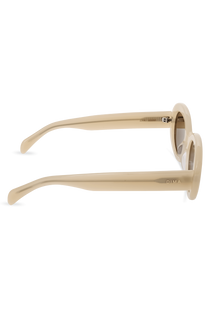 Dima Eyewear Kaia Bone Frame Brown Lens 4